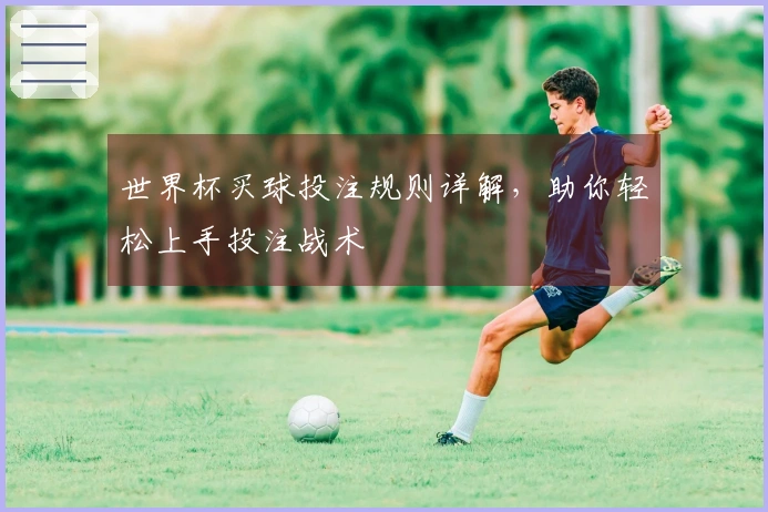 世界杯买球投注规则详解，助你轻松上手投注战术